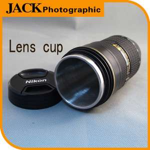 Nikon Camera AFS24 70mm Lens cup Coffee Mug Stainless Interior DC59 