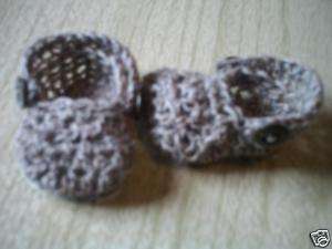 Hand Crocheted Infant Moc Croc Booties  
