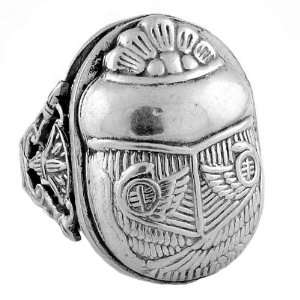  Egyptian Jewelry Silver Scrarb Ring Jewelry