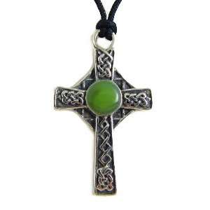   of the Celtic Cross Pewter Pendant on Corded Necklace Jewelry