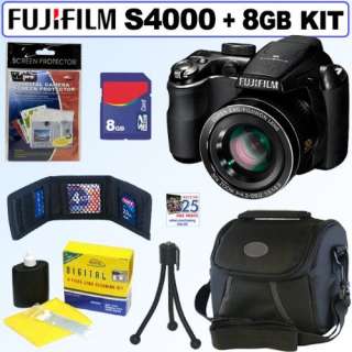  Fujifilm FinePix S4000 14 MP Digital Camera + 8GB 