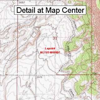   Quadrangle Map   Lapoint, Utah (Folded/Waterproof)