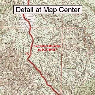  USGS Topographic Quadrangle Map   San Rafael Mountain 