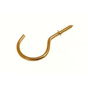 CUP HOOK 50MM TO SHOULDER TOTAL LENGTH 70MM BRASS PLATED EB ( pack of 