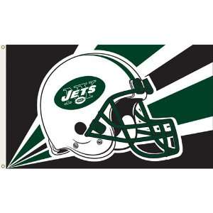     New York Jets NFL Helmet Design 3x5 Banner Flag 