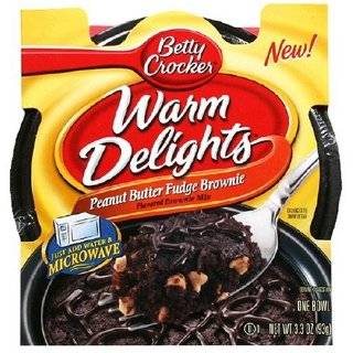 Betty Crocker Warm Delights, Peanut Butter Fudge Brownies, 3.3 Ounce 