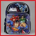 14 Justice League Backpack Bag/Boys/Super Man/Batman