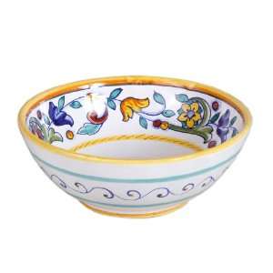 Deruta Primavera Ceramic Cereal Bowl From Italy  Kitchen 