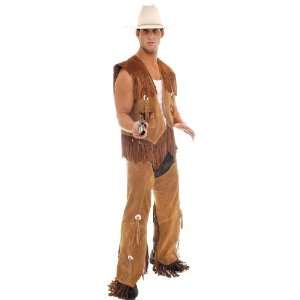  Cowboy Leather Vest Chaps Set Adult Costume Everything 