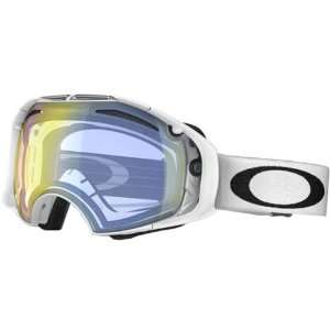Oakley Airbrake Polished White Adult Snow Snowmobile Goggles Eyewear w 