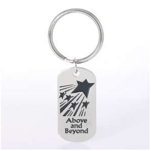    Nickel Finish Key Chain   Above and Beyond