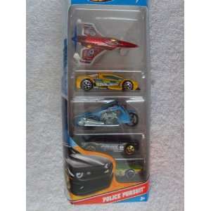  Hot Wheels Police Pursuit 5 Car Pack Toys & Games