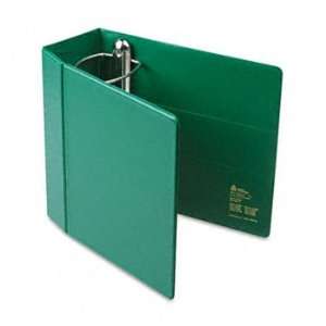   Reference Binder With Finger Hole, 5 Capacity, Green
