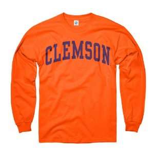  Clemson Tigers Orange Arch Long Sleeve T Shirt Sports 