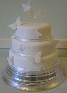 Shimmer butterflies wedding cake topper & decorations  
