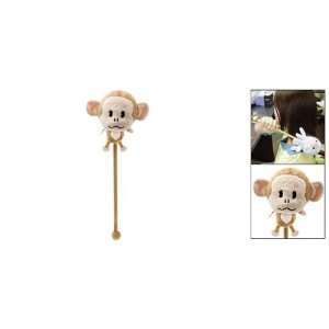   Soft Plush Monkey Shaped Wooden Massage Stick