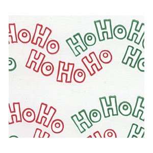 Ho Ho Ho Green & Red (24w X 100l) Cellophane Roll 