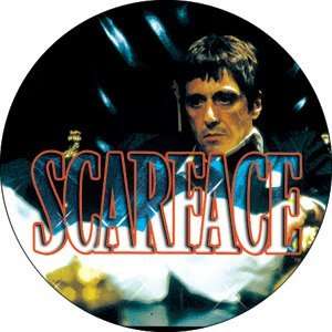  Scarface Logo Button B 1834 Toys & Games