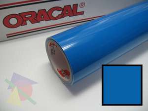 Roll 24 X 10 Azure Blue Oracal 651 Sign Cutting Vinyl  