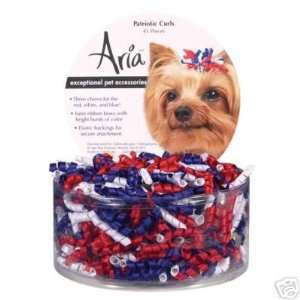  Aria Patriotic Dog Bows Curls Canister of 45 Bows Kitchen 