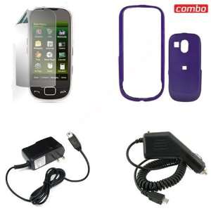 Samsung R860/R850/Caliber Combo Rubber Feel Purple Protective Case 