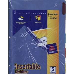    Avery Advantages Insertable Dividers 81304