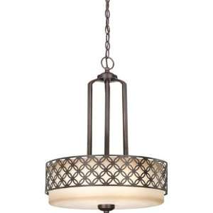 Satco Products Inc 60/4566 Margaux   3 Light Pendant w/ Chestnut Glass
