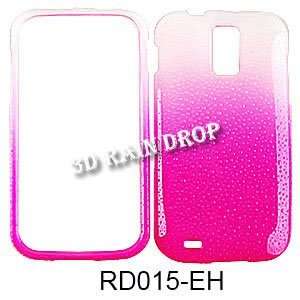    3D Rain Drop Design. Hot Pink/White Cell Phones & Accessories