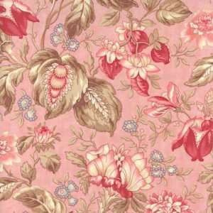    14 Papillon by Moda Jacobean Floral on Pink Arts, Crafts & Sewing