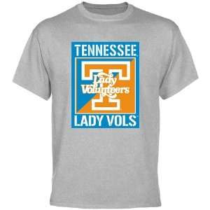  Tennessee Lady Vols Ash Stencil T shirt