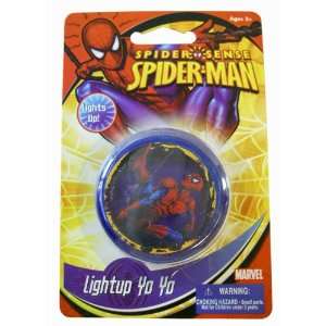 Marvel Spiderman   Light Up Yo Yo   Blue and Dark Purple  Toys 