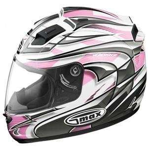  GMax Womens GM68 MAX Helmet   Medium/White/Pink/Silver 