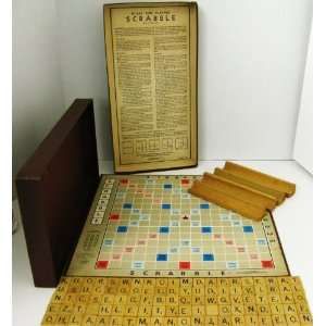  VINTAGE SCRABBLE BOARD GAME ~ 1953 