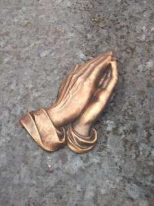 Grabschmuck, Bronze Ornament, Betende Hände,Grablampe  