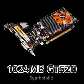 Grafikkarte 1024MB ATI Radeon HD6570 (HDMI/DVI) (+34,90 EUR)