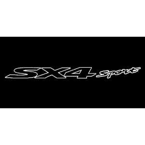 Suzuki SX4 Sport Outline Windshield Vinyl Banner Decal 36 x 3