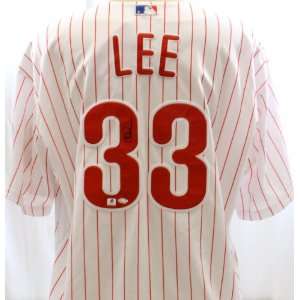  Signed Cliff Lee Jersey   GAI   Autographed MLB Jerseys 