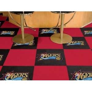 Philadelphia 76Ers 20Pk Area/Game Room Carpet/Rug Tiles  