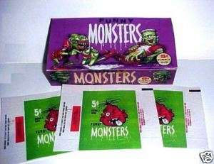 1959 TOPPS FUNNY MONSTERS 5 CENT GUM CARD BOX REPLICA  