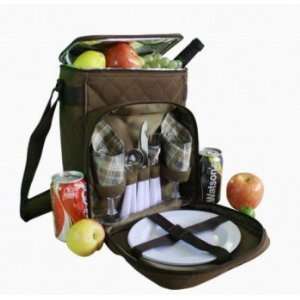  Insulated Two Bottle Carrier in Chocolate