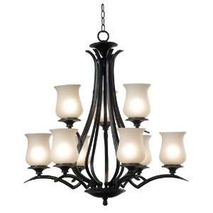  Kenroy Lighting 80589ORB Bienville 9 Light Chandeliers in 