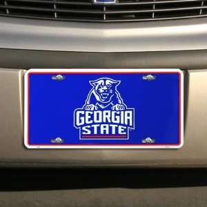  NCAA Georgia State Panthers Royal Blue Metal License Plate 