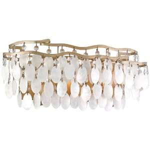 Dolce Collection 3 Light 18 Champagne Leaf Bath Vanity Fixture with 