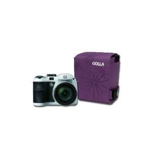  GE X5 White 14mp Digital Camera with Purple G865 Golla 
