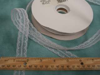 WHITE Bridal Lace Sewing Ribbon Trim 1x108 3Yards♥  