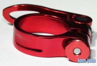NEW TUBRO QUICK RELEASE SEATPOST CLAMP 34.9mm 34.9 Red  
