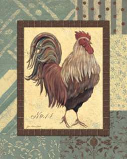 Rooster No.14 Barnyard Jo Moulton Framed Picture Print  