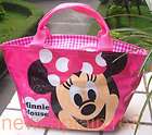 NEW ARRIVAL ROSE PINK POLKA Minnie Mouse beauty bag Lady Girls Makeup 