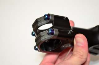 Pedalsoft T2 stem blue titanium bolts 31.8mm 100mm excellent  