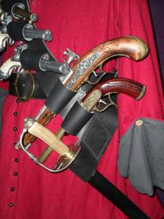 Blackbeard Pirate gun & sword baldric LARP REENACTMENT  